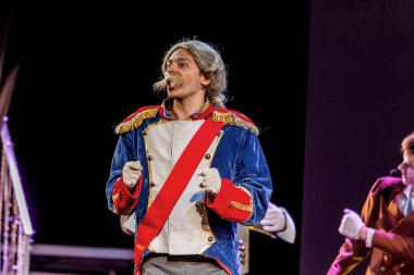 Odessa, Ukrayna - 14 Temmuz 2019: Çocuk müzikal performansı 