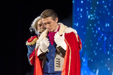 Odessa, Ukrayna - 14 Temmuz 2019: Çocuk müzikal performansı 