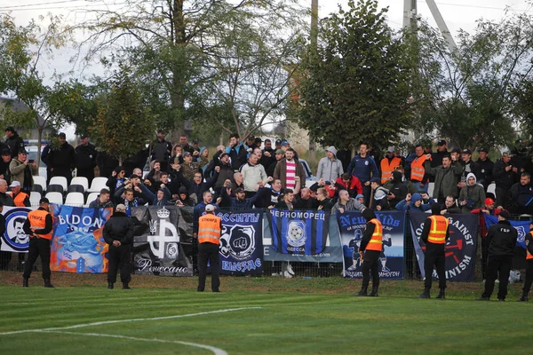 Odessa Ukraine Octobre 2019 Les Fans Football Avec Des Feux — Photo