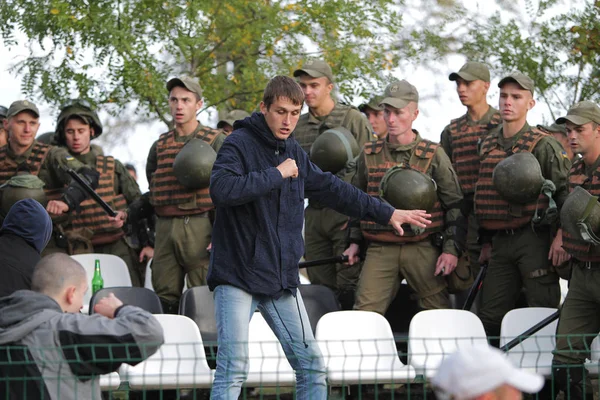 Odessa Ucrania Octubre 2019 Los Fanáticos Del Fútbol Con Fuegos —  Fotos de Stock