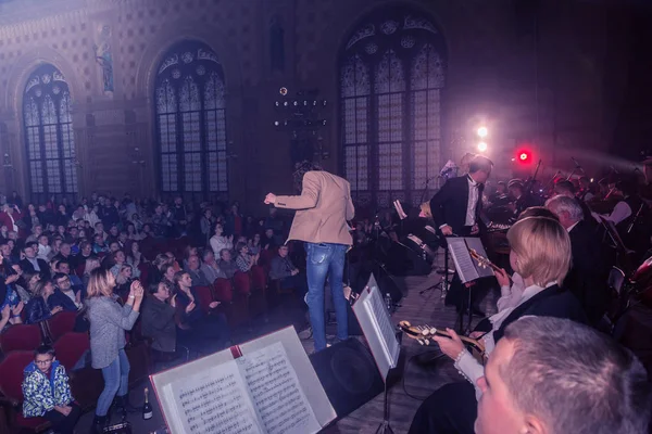 Odessa Ukraine October 2019 Spectators Concert Theater Enjoy Performance Popular — Stock Photo, Image