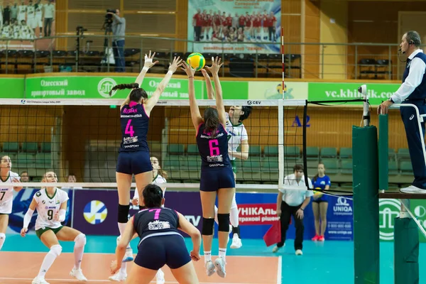 Odessa Sul Ucrânia Outubro 2019 Campeonato Europeu Voleibol Feminino Feminino — Fotografia de Stock