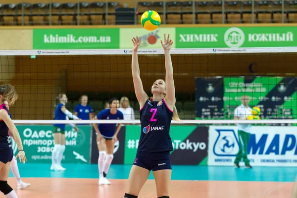 Odessa Sur Ucrania Octubre 2019 Campeonato Europeo Voleibol Femenino Mujer —  Fotos de Stock