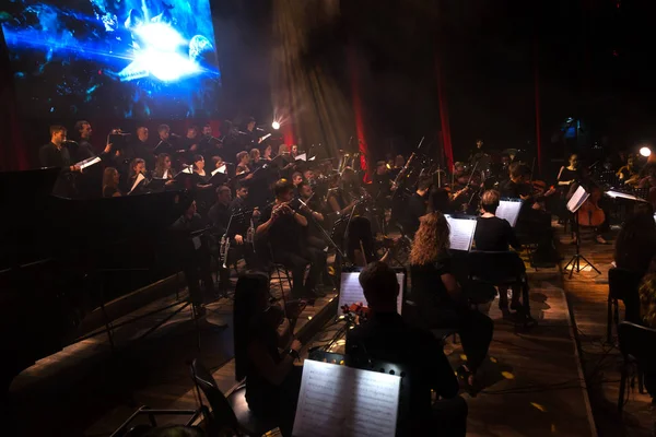 Odessa Ucrania Julio 2019 Concierto Orquesta Sinfónica Andrei Cherny Escenario — Foto de Stock