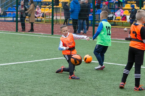 Odessa Ukraine October 2019 Shakhtar Social Program Development Children Football — Stock Photo, Image