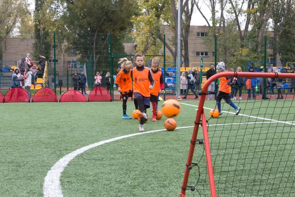 Odessa Ukraine October 2019 Shakhtar Social Program Development Children Football — Stock Photo, Image