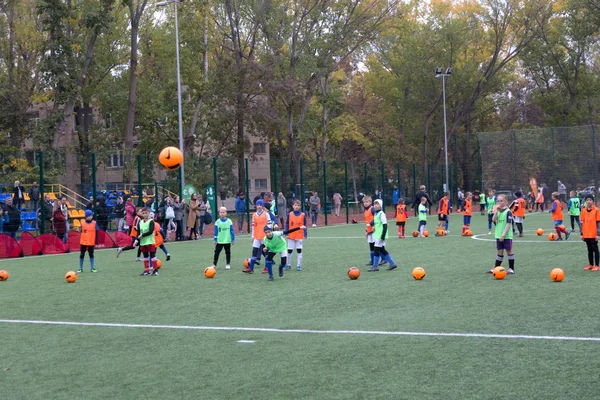 Odessa Ukraine October 2019 Shakhtar Social Program Development Children Football — Stock Photo, Image