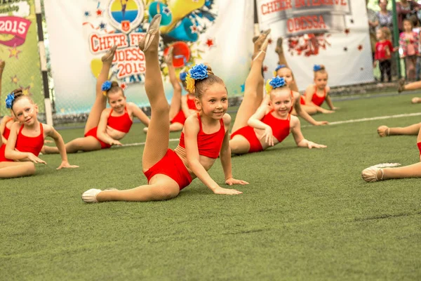 Odessa Ukraina Maj 2015 Cheerleading Championship Ukraina Bland Barn Barn — Stockfoto