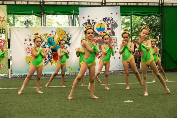 Odessa Ukraine Mai 2015 Cheerleading Meisterschaft Der Ukrainischen Kinder Kinder — Stockfoto