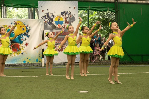 Odessa Ucrania Mayo 2015 Campeonato Porristas Ucrania Entre Los Niños — Foto de Stock