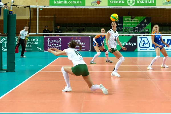 Odessa Yuzhny Ukraine Octobre 2019 Championnat Europe Volleyball Féminin Ligue — Photo
