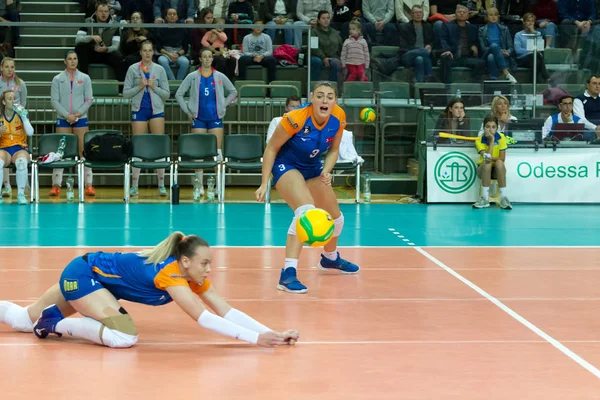 オデッサ ユジニー ウクライナ 2019年10月29日 女子ヨーロッパバレーボール選手権 Cev Champions League Volley 2020 — ストック写真