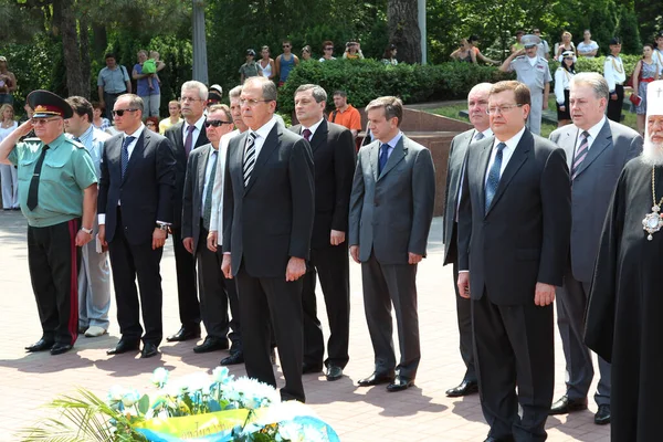 Odessa Ukraine April 2011 Foreign Minister Russia Sergey Lavrov Official — Stock Photo, Image