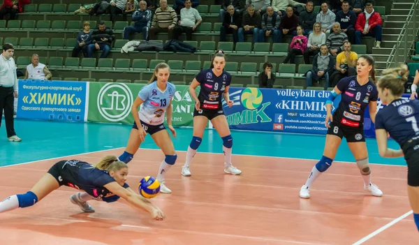 Odessa Ukrayna Kasım 2018 2019 Cev Voleybol Cup Kadınlar Finali — Stok fotoğraf