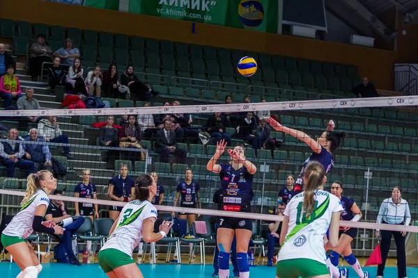 Odessa Ukrayna Kasım 2018 2019 Cev Voleybol Cup Kadınlar Finali — Stok fotoğraf