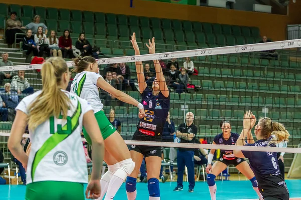 Odessa Ukrayna Kasım 2018 2019 Cev Voleybol Cup Kadınlar Finali — Stok fotoğraf