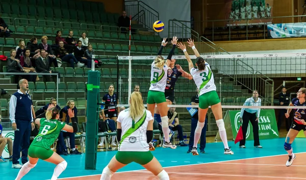 Odessa Ukrayna Kasım 2018 2019 Cev Voleybol Cup Kadınlar Finali — Stok fotoğraf