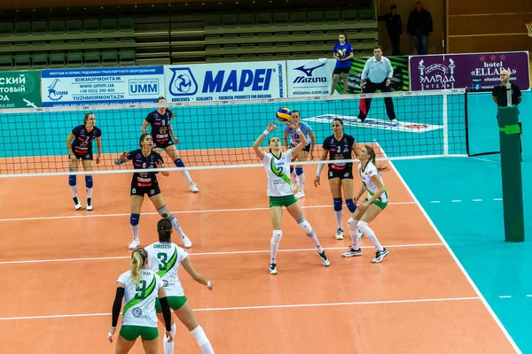 Odessa Ukrayna Kasım 2018 2019 Cev Voleybol Cup Kadınlar Finali — Stok fotoğraf