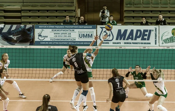 Odessa Ukrayna Kasım 2018 2019 Cev Voleybol Cup Kadınlar Finali — Stok fotoğraf