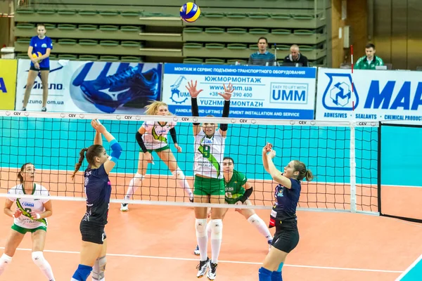 Odessa Ukrayna Kasım 2018 2019 Cev Voleybol Cup Kadınlar Finali — Stok fotoğraf