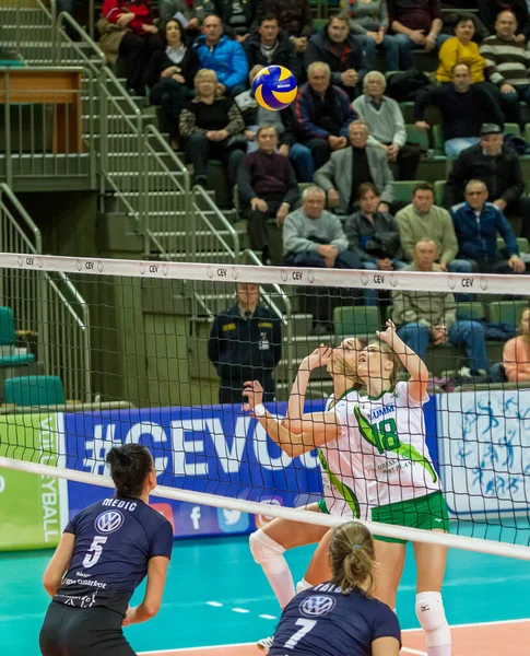 Odessa Ukrayna Kasım 2018 2019 Cev Voleybol Cup Kadınlar Finali — Stok fotoğraf