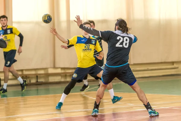 Odessa Ukraine April 2019 Regionaal Herenhandbaltoernooi Jonge Jongens Spelen Handbal — Stockfoto