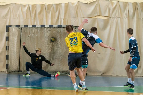 Odessa Ukraine Abril 2019 Torneio Regional Handebol Masculino Jovens Jogam — Fotografia de Stock