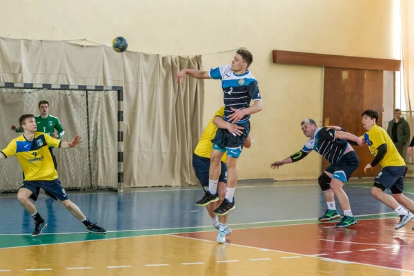 Odessa Ukraine Nisan 2019 Bölgesel Erkek Hentbol Turnuvası Gençler Sahada — Stok fotoğraf