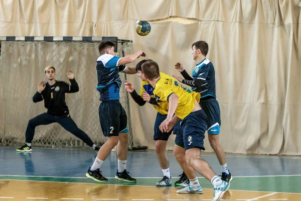 Odessa Ukraine Abril 2019 Torneio Regional Handebol Masculino Jovens Jogam — Fotografia de Stock