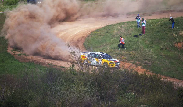 Odessa Ukraine Kwietnia 2017 Tradycyjne Rajdowe Mistrzostwa Autocross Samochód Wyścigowy — Zdjęcie stockowe