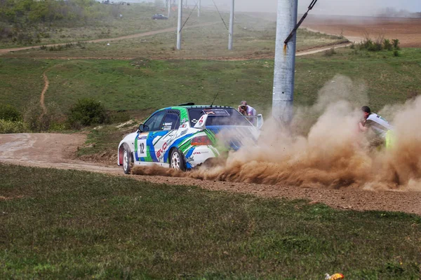 Odessa Ukraine Kwietnia 2017 Tradycyjne Rajdowe Mistrzostwa Autocross Samochód Wyścigowy — Zdjęcie stockowe