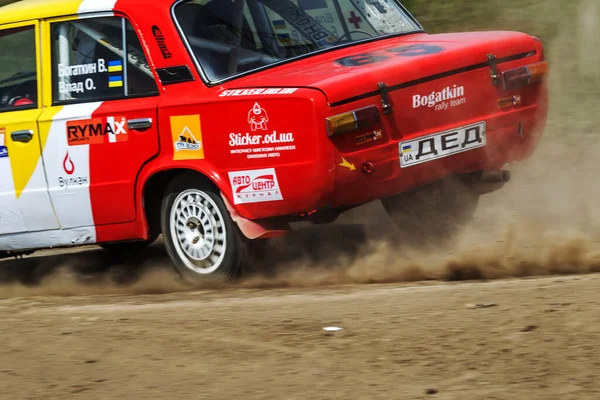 Odessa Ukraine Április 2017 Hagyományos Rally Autocross Championship Versenyautó Veszélyes — Stock Fotó