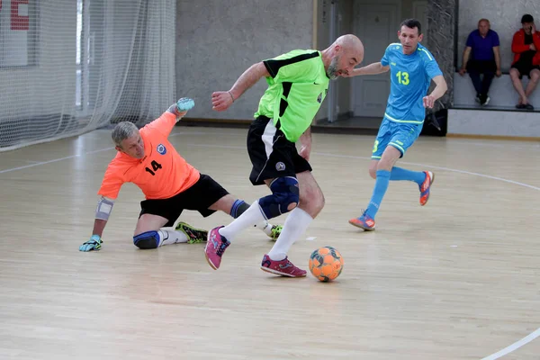 Odessa Ucrânia Maio 2020 Partida Playoff Copa Futsal Entre Veteranos — Fotografia de Stock