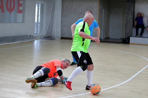 Odessa Ucrânia Maio 2020 Partida Playoff Copa Futsal Entre Veteranos — Fotografia de Stock