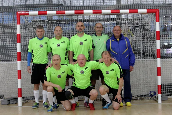 Odessa Ucrânia Maio 2020 Partida Playoff Copa Futsal Entre Veteranos — Fotografia de Stock