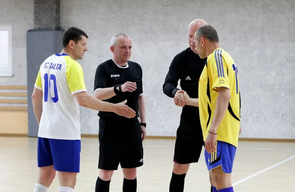 Odessa Ukrajina Smět 2020 Play Zápas Futsal Mezi Veterány Futsal — Stock fotografie