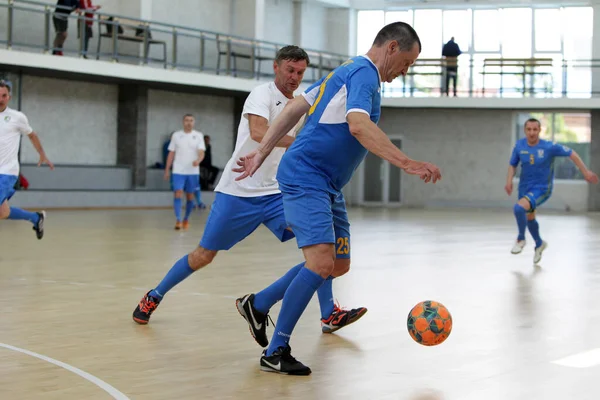 Odessa Ucrânia Maio 2020 Partida Playoff Copa Futsal Entre Veteranos — Fotografia de Stock