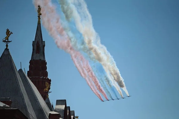 Москва Россия Июня 2020 Года Парад Победы Красная Площадь Воздушное — стоковое фото