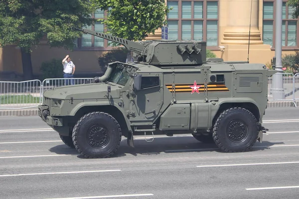 Moscow Russia June 2020 Victory Parade 伟大卫国战争的胜利日 庆祝战胜法西斯主义的胜利身着制服和携带军事装备的人参加游行 — 图库照片