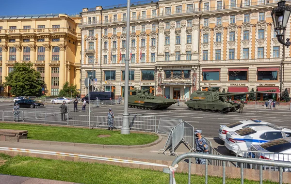 Moskva Rusko Června 2020 Vítězný Průvod Den Vítězství Velké Vlastenecké — Stock fotografie