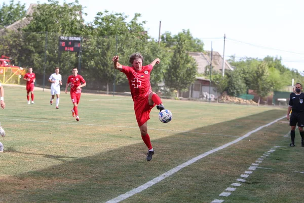 Odessa Ukraine Fight First League Football Club Ukrainian Championship Balkany — Zdjęcie stockowe