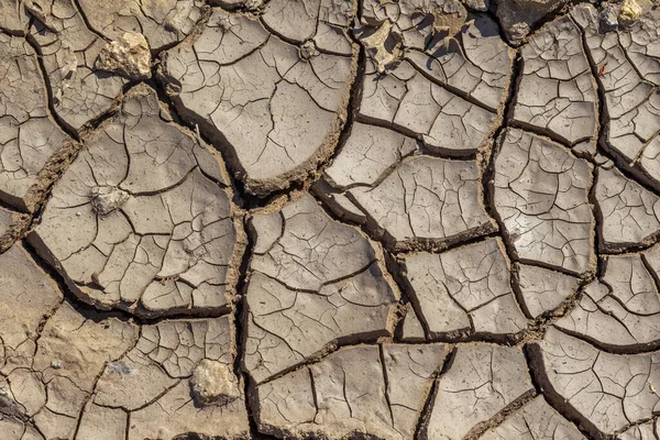 Dry deep cracks of the desert. World water scarcity on the planet. Global warming and greenhouse effect concept. Drought cracked earth climate change