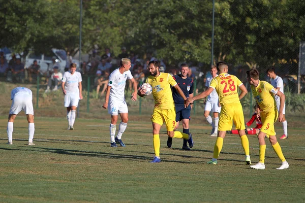 Odessa Ukraine Agosto 2020 Campeonato Ucraniano Futebol Entre Equipes Primeira — Fotografia de Stock