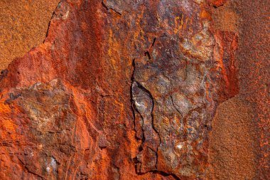 Grunge paslı metal dokusu, pas ve oksitlenmiş metal arka plan. Eski metal panel. Büyük Paslı arkaplan - metin veya yaratıcı resimler ve tasarımlar için mükemmel