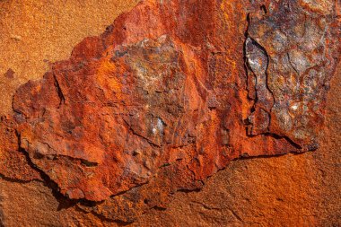 Grunge paslı metal dokusu, pas ve oksitlenmiş metal arka plan. Eski metal panel. Büyük Paslı arkaplan - metin veya yaratıcı resimler ve tasarımlar için mükemmel