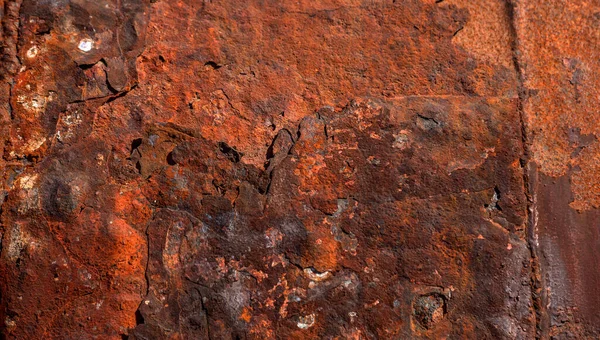 Grunge Rostig Metall Struktur Rost Och Oxiderad Metall Bakgrund Gammal — Stockfoto