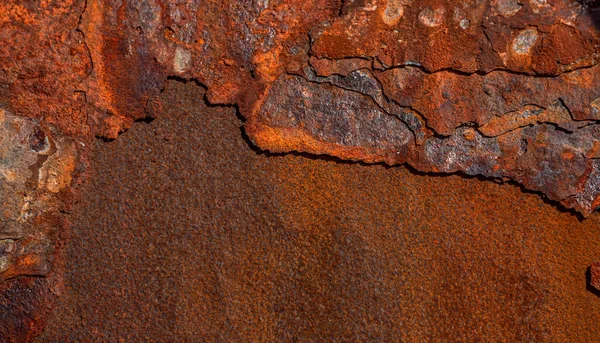 Grunge Roestige Metalen Textuur Roest Geoxideerde Metalen Ondergrond Een Oud — Stockfoto