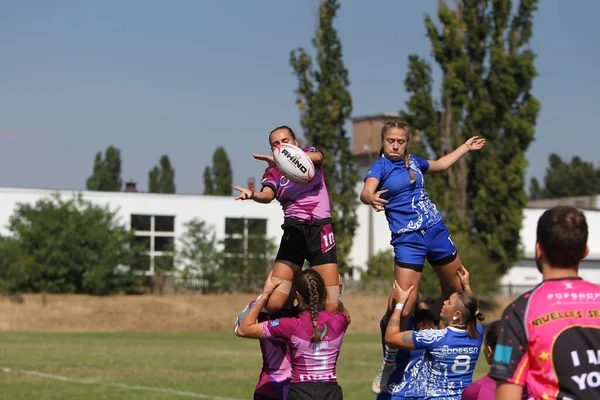 Odessa Ukraine August 2020 Ukrainische Meisterschaft Der Rugbymannschaften Der Frauen — Stockfoto