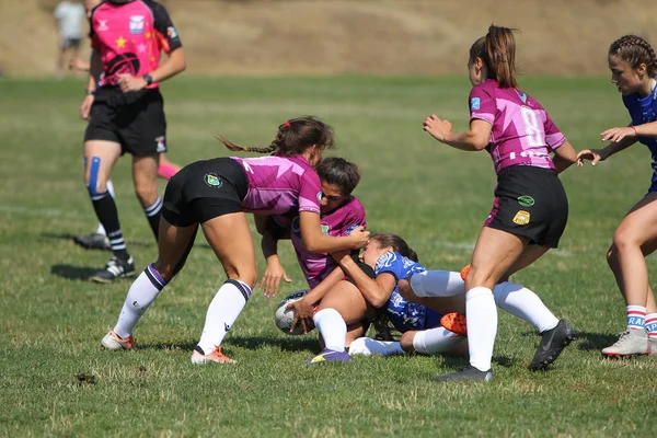 Odessa Ucrania Agosto 2020 Copa Ucrania Entre Equipos Femeninos Rugby —  Fotos de Stock