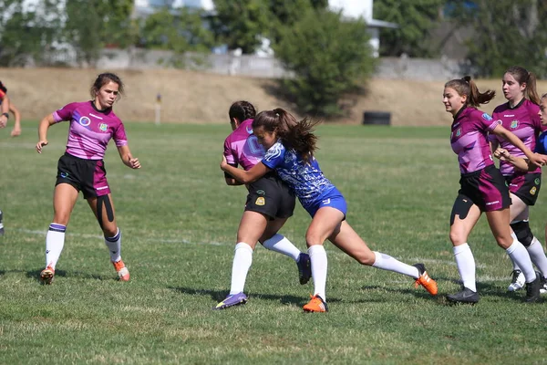 Odessa Ukraine August 2020 Ukrainische Meisterschaft Der Rugbymannschaften Der Frauen — Stockfoto